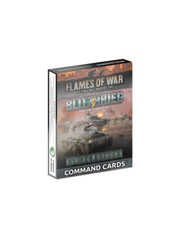 Flames of War FW281GC Blitzkrieg German Command Cards Gaming Miniatures