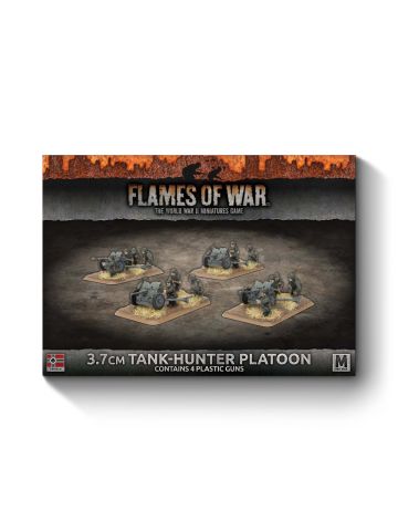 Flames of War GBX114 Mid War 3.7cm Tank Hunter Platoon (4) Gaming Miniatures