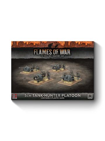 Flames of War GBX115 Mid War 5cm Tank Hunter Platoon (4) Gaming Miniatures