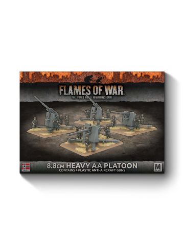 Flames of War GBX119 Mid War 8.8cm Heavy AA Platoon (4) Gaming Miniatures