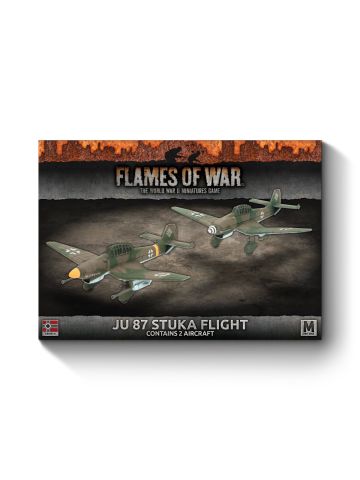 Flames of War GBX120 Mid-War Ju87 Stuka Flight (2 Aircraft) Gaming Miniatures
