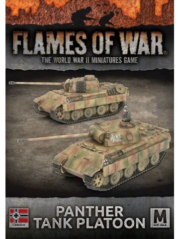 Flames of War GBX126 Panther Platoon Mid-War (2 Tanks) Gaming Miniatures