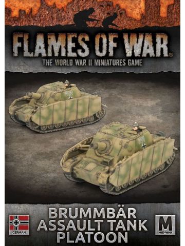Flames of War GBX128 Brummbar Assault Platoon Mid-War(2 Tanks) Gaming Miniatures