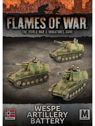 Flames of War GBX132 Wespe 10.5 cm SP Artillery Battery (3 SP Guns) Miniatures