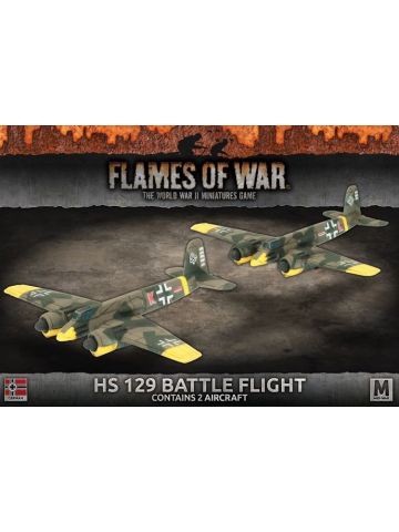 Flames of War GBX135 HS 129 Flight Mid-War (2 Aircraft) Gaming Miniatures