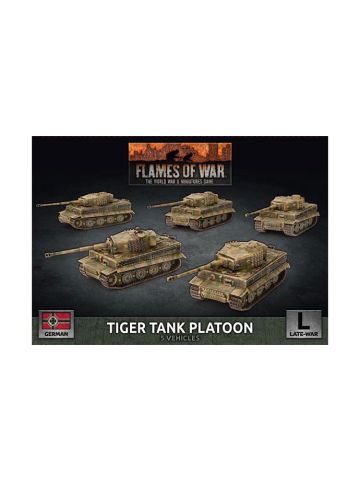 Flames of War GBX140 Tiger Heavy Tank Platoon (5 Tanks) Gaming Miniatures