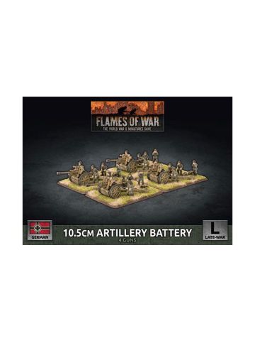 Flames of War GBX145 10.5cm Artillery Battery Late War (4 Guns) Miniatures