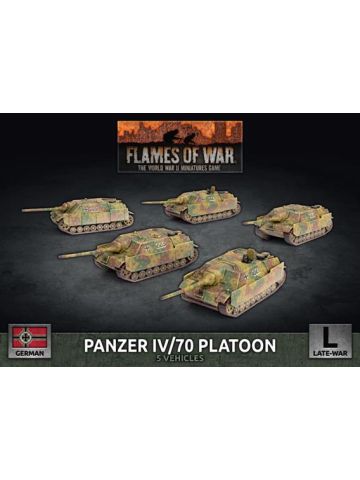 Flames of War GBX160 Panzer IV/70 Platoon (5 Vehicles) Plastic Gaming Miniatures