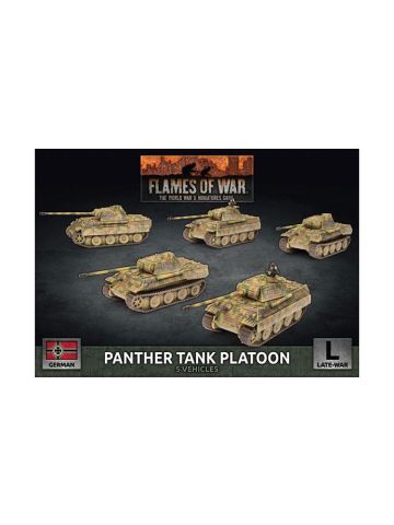 Flames of War GBX161 Panther A Tank Platoon (5 Tanks) Plastic Gaming Miniatures