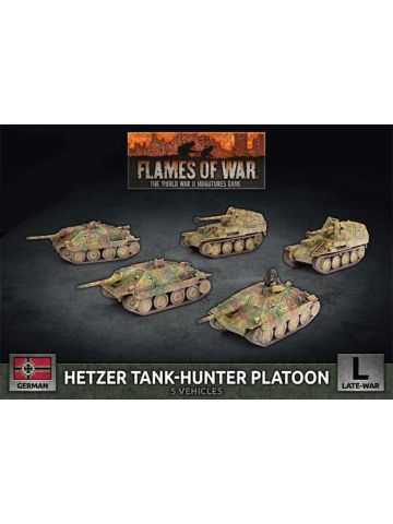 Flames of War GBX167 Hetzer Tank-Hunter Platoon (5 Vehicles) Gaming Miniatures