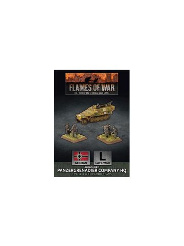 Flames of War GBX168 Armored Panzergrenadier Company HQ Gaming Miniatures