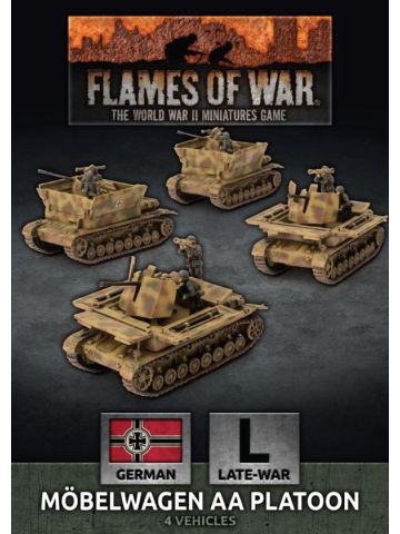 Flames of War GBX174 Mobelwagen 3.7cm AA Platoon Late War (4) Gaming Miniatures