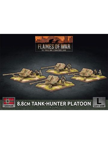 Flames of War GBX175 8.8cm Tank Hunter Platoon (4 Guns) Plastic Miniatures
