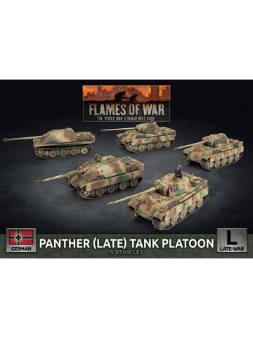 Flames of War GBX181 Panther Late/Jagdpanther 8.8cm (5 Vehicles) Miniatures