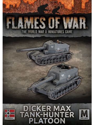 Flames of War GBX190 Dicker Max Tank-Hunter Platoon (2 TDs) Gaming Miniatures