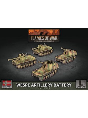 Flames of War GBX192 Wespe Artillery Battery (4 Guns) Plastic Gaming Miniatures