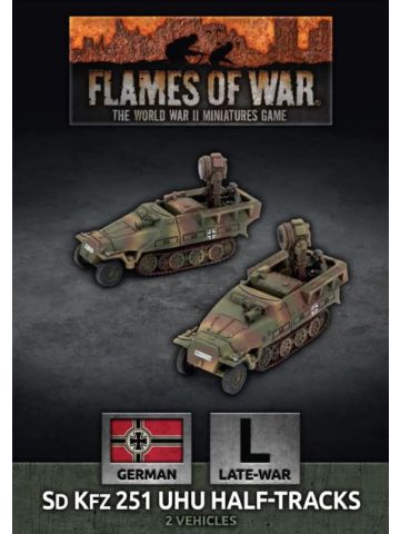 Flames of War GBX194 Sd Kfz 251 Uhu Half-tracks (2 Vehicles) Gaming Miniatures