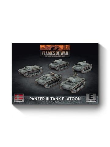 Flames of War GBX199 Panzer III/StuG III A Platoon (5) Plastic Gaming Miniatures