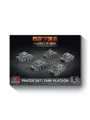 Flames of War GBX200 Panzer 38(t) Platoon (5 Tanks) Gaming Miniatures