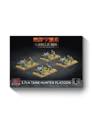 Flames of War GBX204 Early War  3.7cm Tank Hunter Platoon (4) Gaming Miniatures
