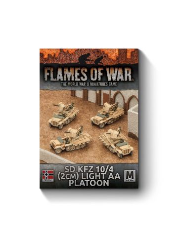 Flames of War GBX94 Mid War Sd. Kfz. 10/4 (2 cm) Light AA Platoon Miniatures
