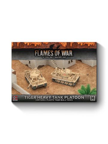 Flames of War GBX99 Mid War Tiger Heavy Tank Platoon (2 Tanks) Gaming Miniatures