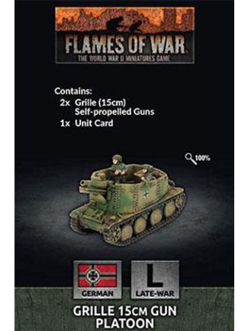 Flames of War GE151 Grille 15 cm Gun Platoon (2 SP Guns) Gaming Miniatures