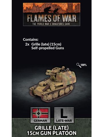 Flames of War GE152 Grille 15 cm Late Production (2 SP Guns) Gaming Miniatures