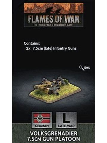 Flames of War GE516 Volksgrenadier 7.5 cm Gun Platoon Gaming Miniatures