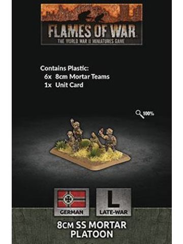 Flames of War GE798 8cm SS Mortar Platoon Gaming Miniatures
