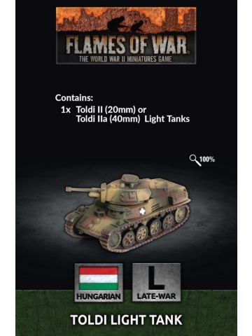 Flames of War HU010 Toldi Tank Gaming Miniatures