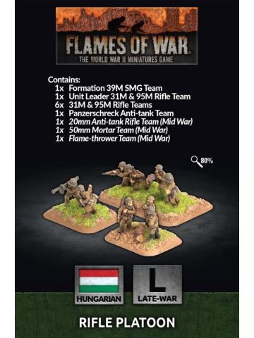 Flames of War HU702 Rifle Platoon Gaming Miniatures