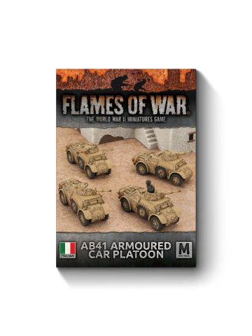 Flames of War IBX16 Mid War AB41 Armoured Car Platoon (4) Gaming Miniatures