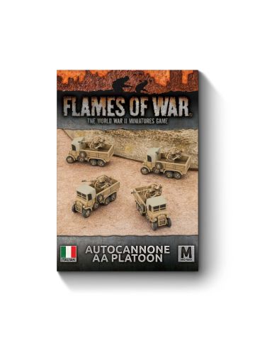 Flames of War IBX20 Mid War Autocannone 20mm AA Platoon (4) Gaming Miniatures