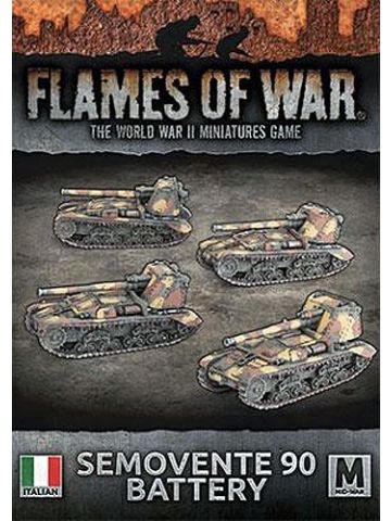 Flames of War IBX23 Semovente 90 mm Assault Guns (4) Gaming Miniatures