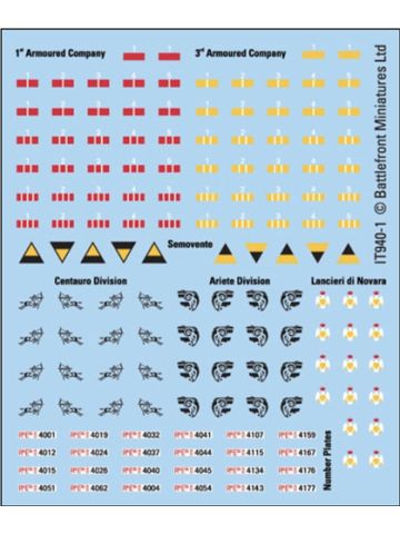 Flames of War IT940 Italian Decals