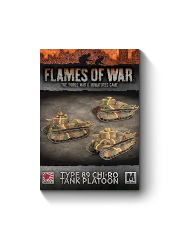 Flames of War JBX11 Type 89 Chi-Ro Tank Platoon (3 Tanks) Gaming Miniatures