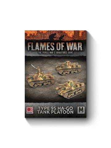Flames of War JBX12 Type 95 Ha-Go Light Tank Platoon (3 Tanks) Gaming Miniatures