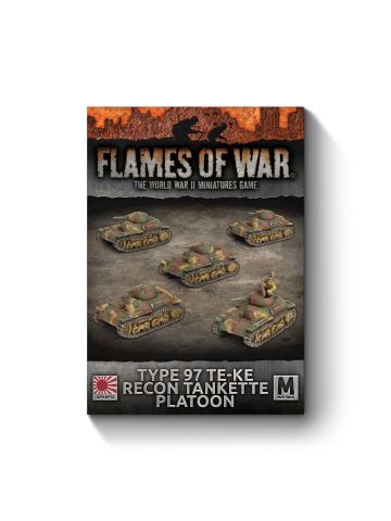 Flames of War JBX13 Type 97 Te-Ke Recon Tankette Platoon (5 Tanks) Miniatures