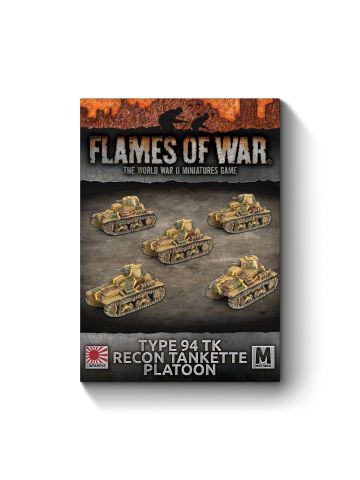 Flames of War JBX14 Type 94 TK Recon Tankette Platoon (5 Tanks) Miniatures