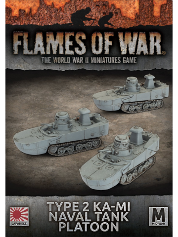 Flames of War JBX15 Type 2 Ka-Mi Naval Tank Platoon (3 Tanks) Gaming Miniatures
