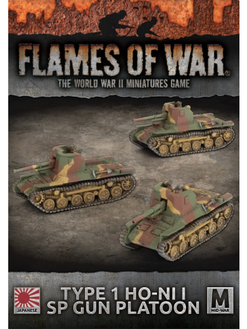 Flames of War JBX16 Type 1 Ho-Ni 1 SPG Platoon (3 Guns) Gaming Miniatures
