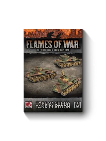 Flames of War JBX17 Type 97 Chi-Ha Tank Platoon (3 Tanks) Gaming Miniatures