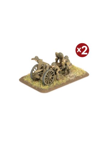 Flames of War JP566 75mm Regimental Gun Platoon (2 Guns) Gaming Miniatures