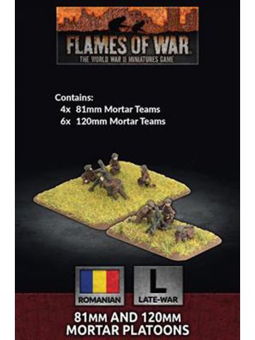 Flames of War BFRO705 Romanian 81mm and 120mm Mortar Platoons Gaming Miniatures