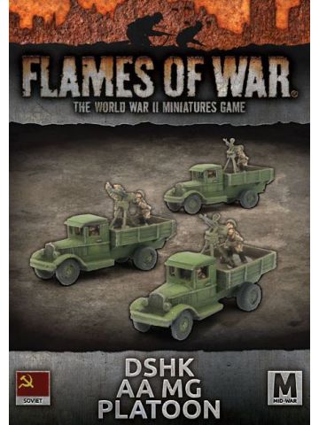 Flames of War SBX38 DShK AA MG Platoon Mid-War (3) Gaming Miniatures