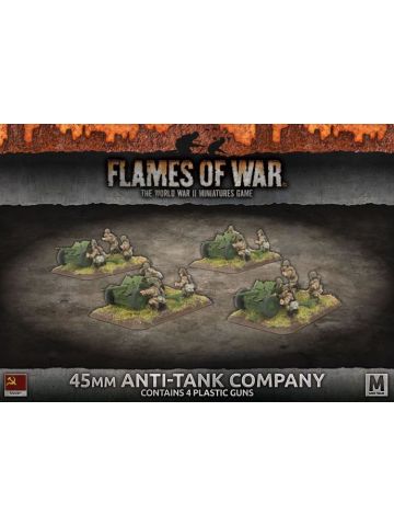 Flames of War SBX47 45mm Anti-Tank Company Mid-War (4 Guns) Gaming Miniatures