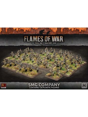 Flames of War SBX51 SMG Company (100 Figures) Plastic Gaming Miniatures