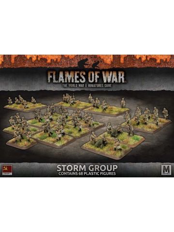 Flames of War SBX52 Storm Group (65 Figures) Plastic Gaming Miniatures