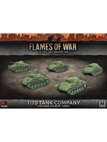 Flames of War SBX55 T-70 Company Mid-War (5 Tanks) Plastic Gaming Miniatures